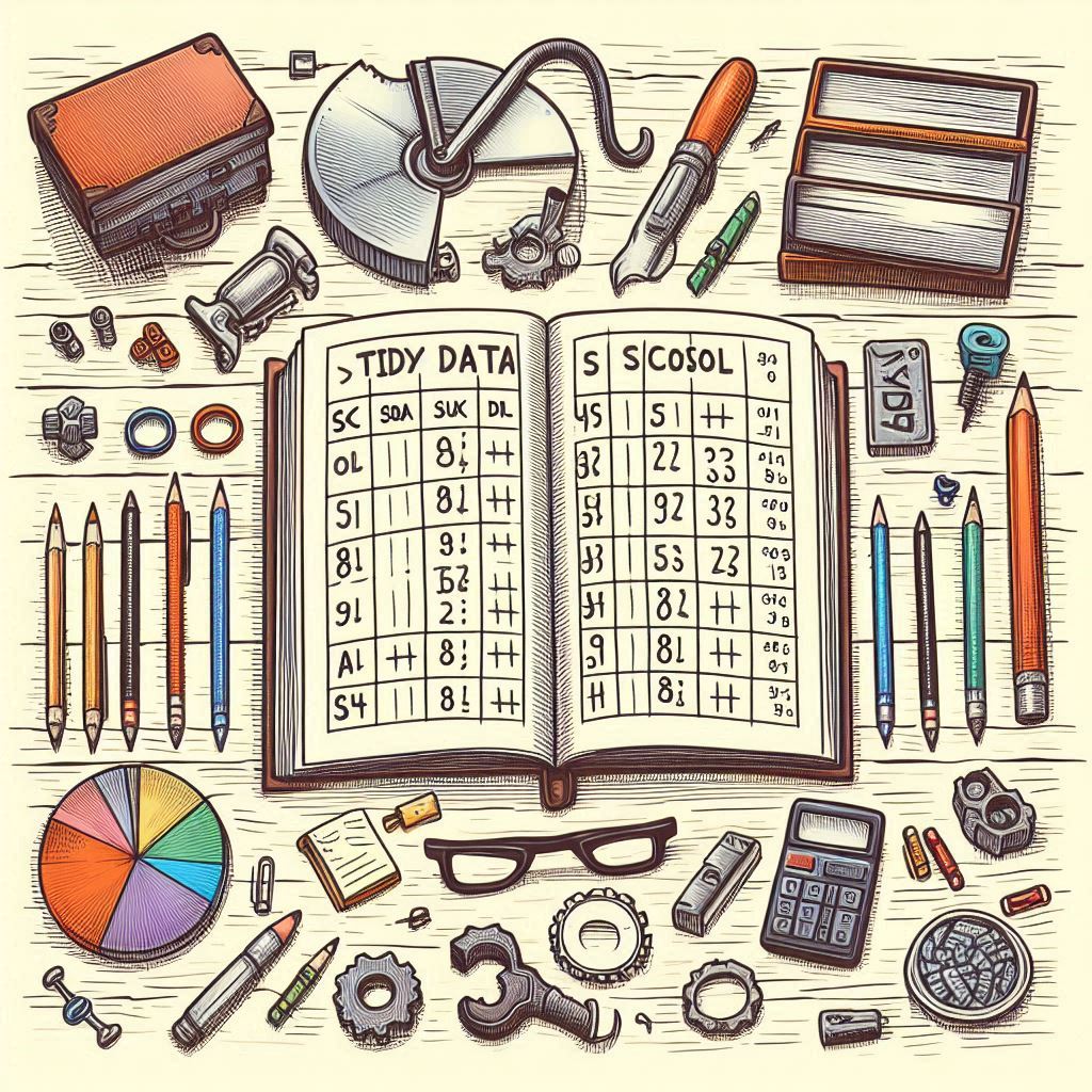 AI generated image of a book and pencils on a desk.